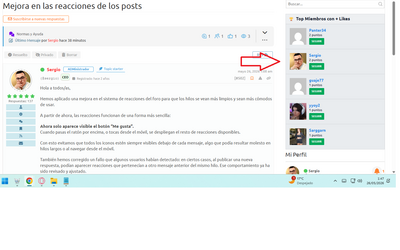mejoras de likes